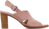 Zinda Sandalen Dames / Damesschoenen - Suède   -  hoogte  8 cm en hoger - 4697 - Roze - Maat 37