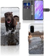 Book Case Geschikt voor Samsung Galaxy S20 Telefoonhoesje met Pasjes Honden Labrador