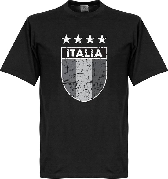 Italia Vintage Logo T-shirt - Zwart - L