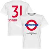 Bayern München Underground T-Shirt + Schweinsteiger 31 - S