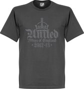 Manchester United 20 League Champions T-Shirt - Grijs - M | bol.com