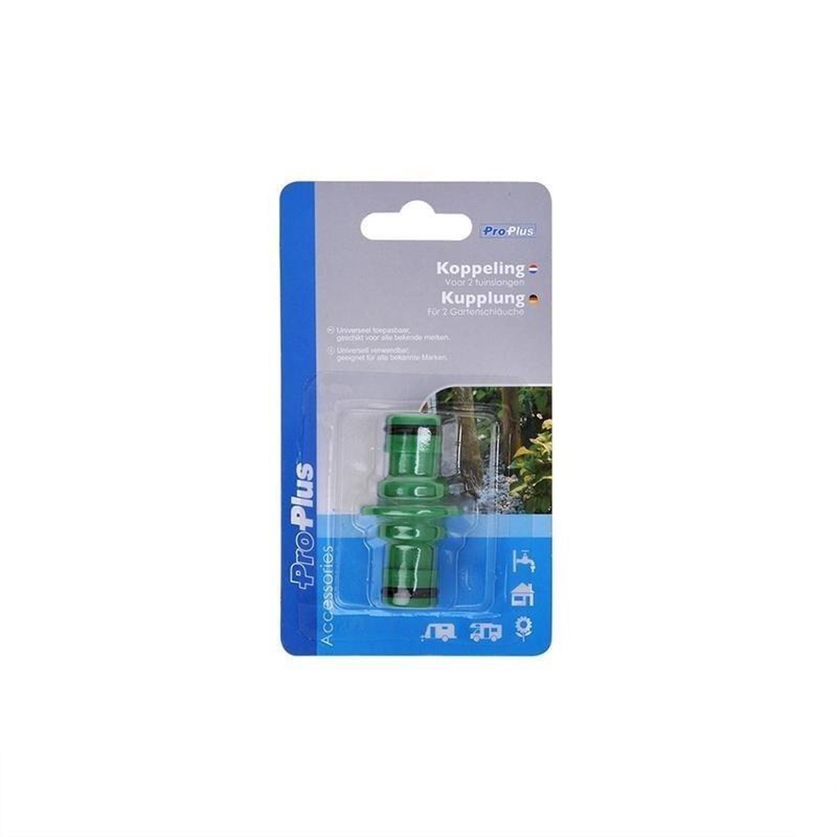 Garden Tools Universeel Tuinslang Koppelstuk - 13 mm (1/2") - Duurzaam Kunststof – foto 3