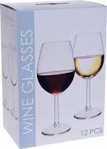 Service de verres à vin rouge et blanc 12 pièces