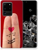 TPU Bumper Silicone Étui Housse pour Samsung Galaxy S20 Ultra Coque Téléphone Amour