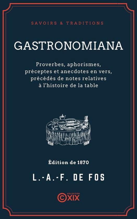 Savoirs & Traditions - Gastronomiana - cover