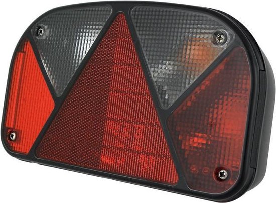 Achterlicht WAS 475 , LED 12V - 24V , universeel 5 PIN's bajonet