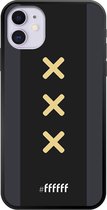 6F hoesje - geschikt voor iPhone 11 -  TPU Case - Ajax Europees Uitshirt 2020-2021 #ffffff