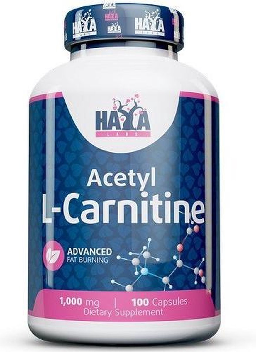 Goedkoopste Acetyl L-Carnitine 1000mg Haya Labs 100caps