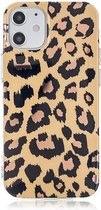GadgetBay TPU luipaardenprint hoesje voor iPhone 12 mini - beige