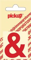 Pickup plakletter Helvetica 40 mm - rood &