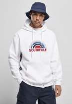 Southpole Hoodie/trui -L- Multi Color Logo Wit