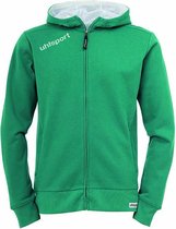 Uhlsport Essential Hood Jacket Lagune Groen-Wit Maat XXS