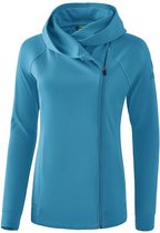 Erima Essential Sweatjack met Capuchon Dames Oriental Blue-Colonial Blue Maat 36