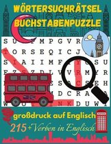 Wörtersuchrätsel Buchstabenpuzzle großdruck auf Englisch: Wortsuche Rätselheft mit 220 Wörtern für Kinder, Geschenkidee für jeden, der gerne rätselt m