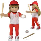 Doll Baseball Set - Honkbal Set voor 46cm Pop