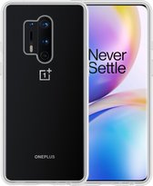 OnePlus 8 Pro Hoesje Transparant Case - OnePlus 8 Pro Case Siliconen Hoesje Cover - Transparant