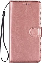 Hoesje geschikt voor Samsung Galaxy A72 - Bookcase - Pasjeshouder - Portemonnee - Koord - Kunstleer - Roze