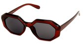 Kost Zonnebril 21-017 Unisex Rechthoekig Rood/zwart