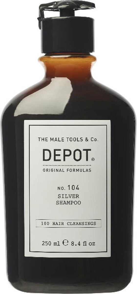 DEPOT 104 Silver Shampoo 250ml - Voor Grijs haar