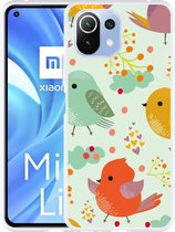 Xiaomi Mi 11 Lite Hoesje Cute Birds - Designed by Cazy