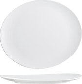 Oscar White Steakbord - Dinerbord - Ovaal - Wit - Ø 32x27cm