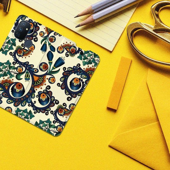 Étui OnePlus Nord N100 Bookcase Baroque Fleur