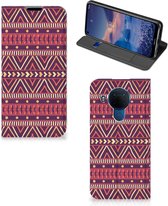 Bookcase Nokia 5.4 Smart Cover Aztec Purple