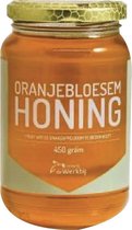 Oranjebloesemhoning - 450g - Imkerij de Werkbij - Honing vloeibaar - Honingpot
