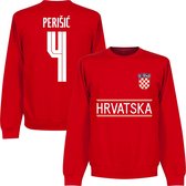 Kroatië Perisic Team Sweater 2021-2022 - Rood - XXL