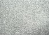Glitterkarton zilver - 50x70cm pak a 10 vel