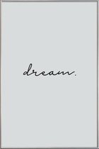 JUNIQE - Poster met kunststof lijst Dream -20x30 /Roze