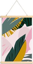 JUNIQE - Posterhanger Shady Palms -40x60 /Kleurrijk