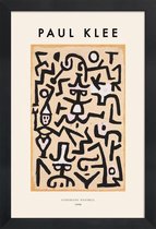 JUNIQE - Poster in houten lijst Klee - Comedians' Handbill -20x30
