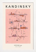 JUNIQE - Poster met houten lijst Kandinsky - Untitled -13x18 /Ivoor &