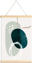 JUNIQE - Posterhanger Crescendo -40x60 /Groen & Ivoor