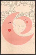 JUNIQE - Poster met kunststof lijst Sweet Dreams -13x18 /Roze