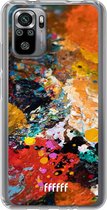 6F hoesje - geschikt voor Xiaomi Redmi Note 10S -  Transparant TPU Case - Colourful Palette #ffffff
