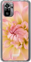 6F hoesje - geschikt voor Xiaomi Redmi Note 10S -  Transparant TPU Case - Pink Petals #ffffff
