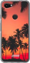 6F hoesje - geschikt voor Google Pixel 3a -  Transparant TPU Case - Coconut Nightfall #ffffff