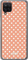 6F hoesje - geschikt voor Samsung Galaxy A12 - Transparant TPU Case - Peachy Dots #ffffff