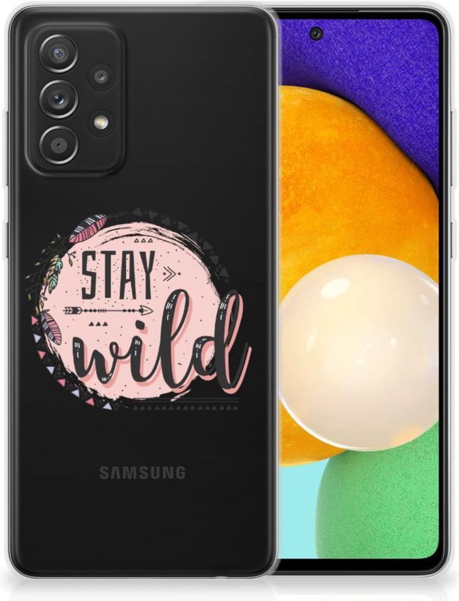 Samsung Galaxy A52 (5G/4G) Telefoonhoesje met Naam Boho Stay Wild