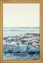 JUNIQE - Poster met houten lijst Stille Oceaan foto -30x45 /Kleurrijk