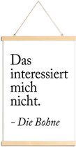 JUNIQE - Posterhanger Die Bohne -20x30 /Wit & Zwart