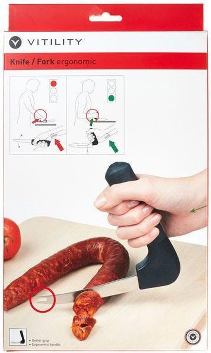 Couteau à viande ergonomique VITILITY - Cuisine - Tous Ergo