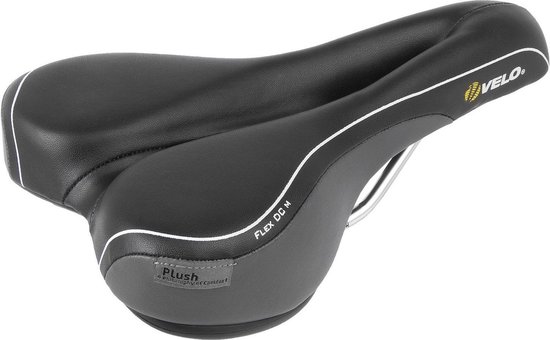 Velo Plush Gel Elasto - Fietszadel - Zwart Fietszadel kopen