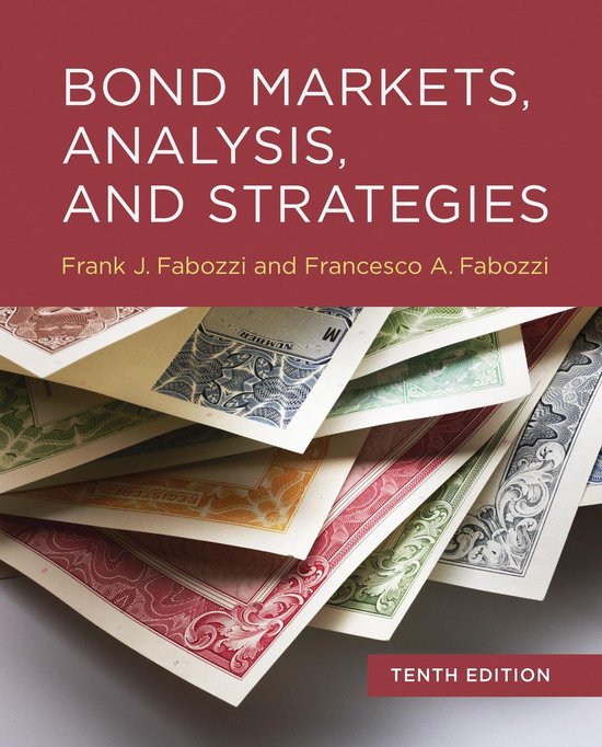 Bond Markets, Analysis, and Strategies, tenth edition - cover