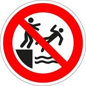Autocollant Ne pas enfoncer dans l'eau - ISO 7010 - P062 100 mm