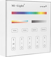 Mi-Light - Smart Touch Wandbediening - RGB+CCT - 4 Zone - Mat Wit