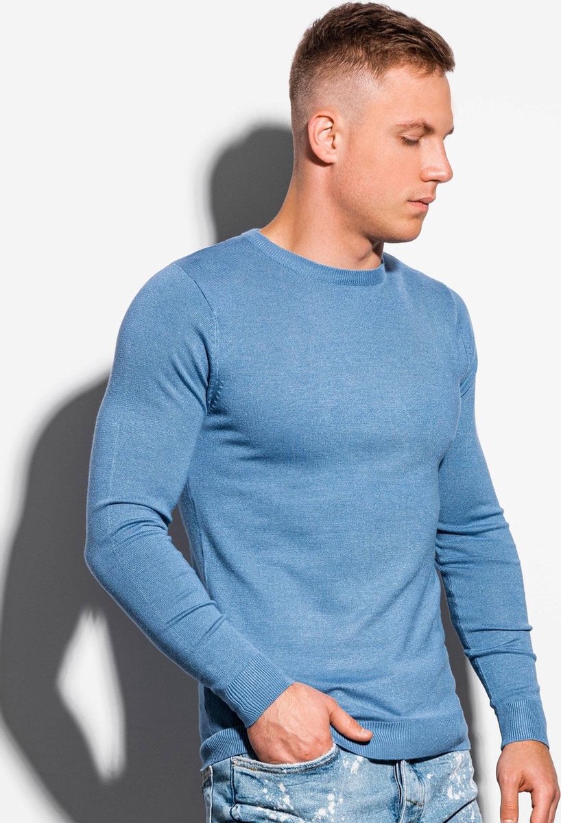 Ombre - heren sweater lichtblauw - E177