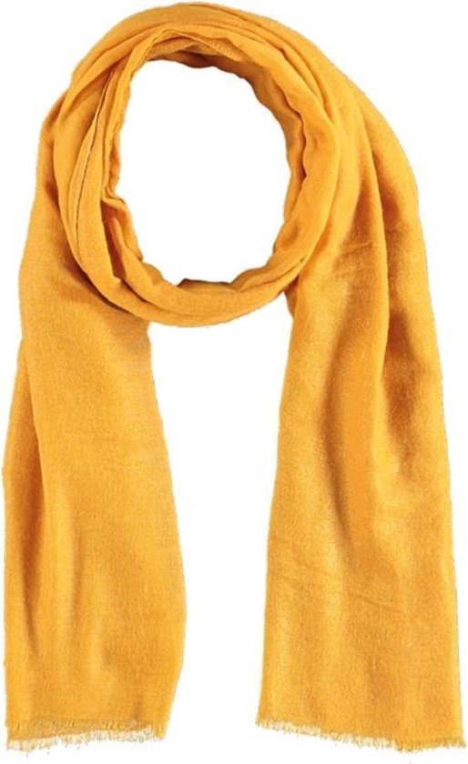 Sarlini lange Dames sjaal met subtiele bronzen glanslook | Okergeel |  bol.com